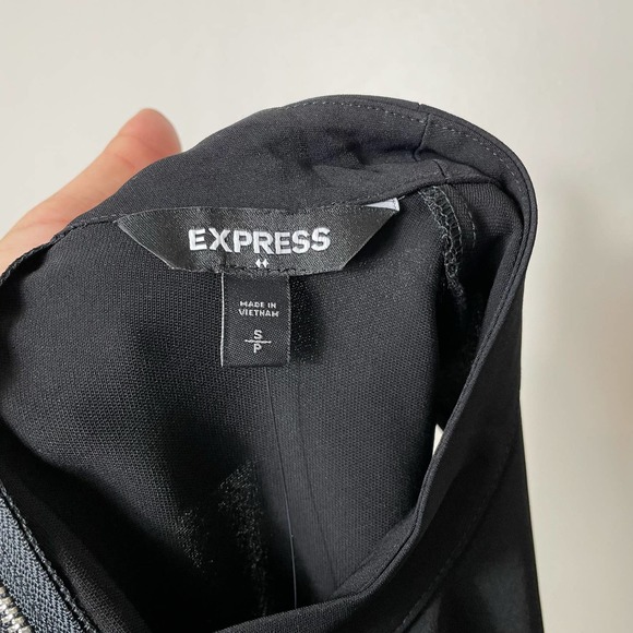 Express Black High Neck Blouse - Picture 3 of 4
